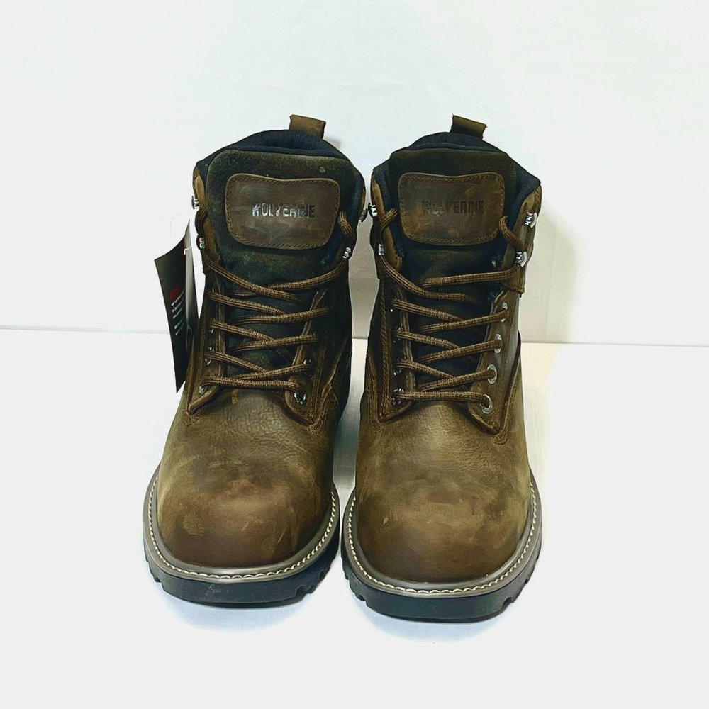 Wolverine Men's Floorhand Waterproof Work Boot | Size 10.5 | Metal Pointed Toe